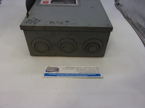 Cutler-Hammer DH223NGK Heavy Duty Safety Switch, 100A, 240V, Fusible, NEMA 1 — product image 7 of 8