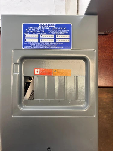 Square D Homeline Load Center HOM612L100S, 100A, 6 Spaces, 12 Circuits — product image 7 of 7
