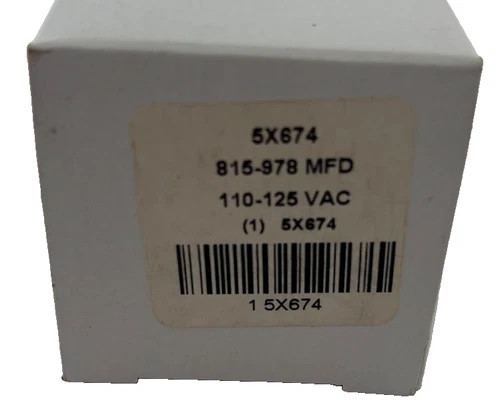 Mallory 5X674 Motor Start Capacitor 815-978 MFD 110-125 VAC