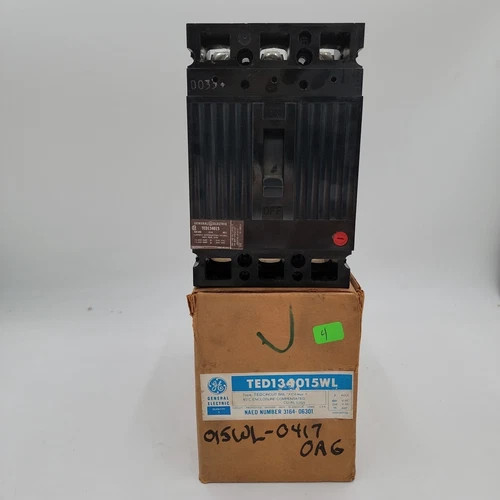 General Electric TED134015WL 3-Pole 15A Molded Case Circuit Breaker — product image 2 of 8