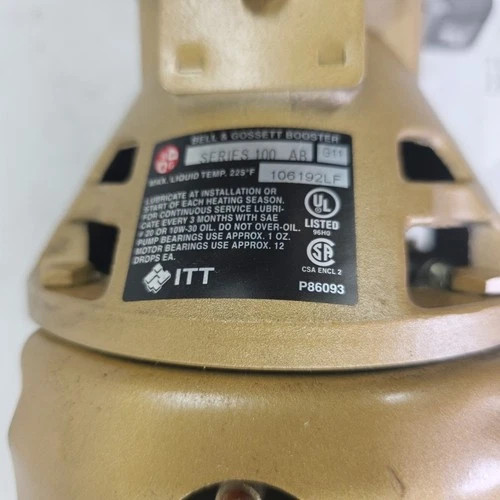 Bell & Gossett Series 100 AB Bronze Booster Pump 106192LF — product image 4 of 6