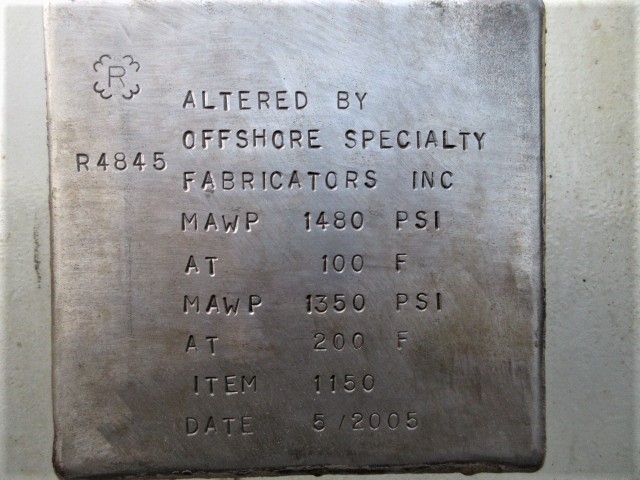 General Fabricators MFD-0100 36x10 Horizontal 3-Phase Production Separator — product image 6 of 10