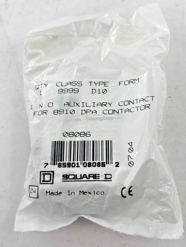 Square D 9999D10 Auxiliary Contact Kit for 8910 DPA Contactor