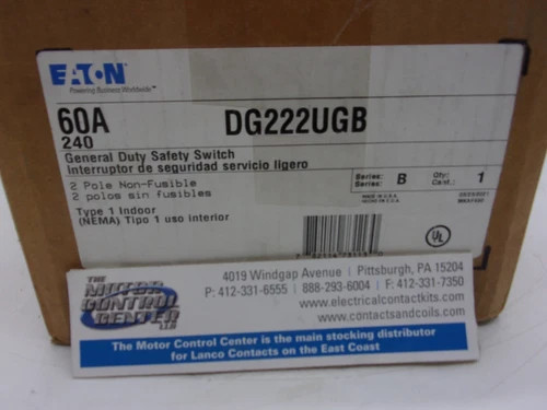 Eaton DG222UGB General Duty Safety Switch — primary product image