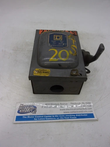 Square D 45251 30 Amp 240 Volt Fusible Disconnect Switch 2 Pole — product image 8 of 8