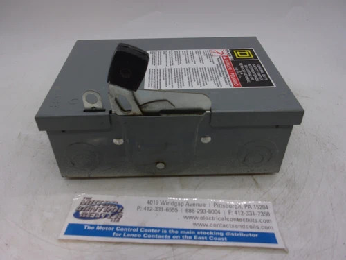 Square D DU321 General Duty Safety Switch 30A 3P Non-Fusible 240V NEMA 1 — product image 5 of 8
