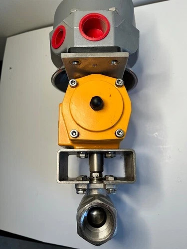 Apollo 1" Stainless Steel Ball Valve with El-O-Matic ED0025 Pneumatic Actuator and Stonel Quartz Valve Position Monitor — product image 5 of 5