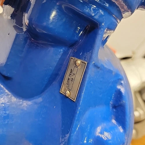 Flowserve Edward 4" Class 2900 Special Angle Blowdown Valve with V1-1S Gear Actuator — product image 14 of 19