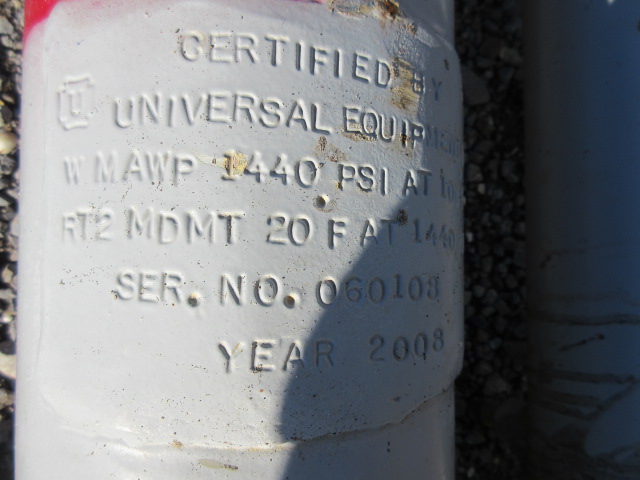 Universal Equipment Packed Glycol Contactor Tower, 6-5/8" x 12'9", MAWP 1440 PSI — product image 6 of 14