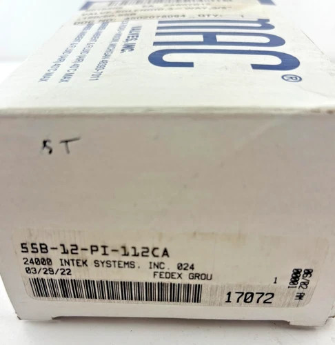 MAC Valves 55 Series Solenoid Valve 55B-12-PI-112CA with PID-112CAAA Coil — product image 2 of 6