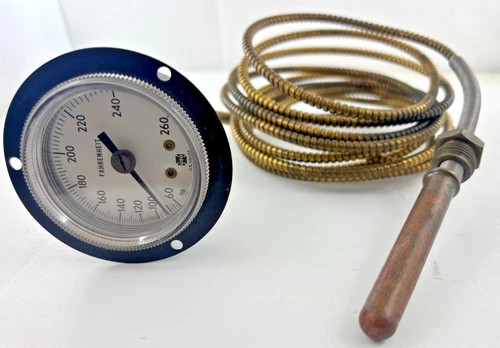 Ametek U.S. Gauge 140955 Industrial Dial Thermometer, 260°F Range