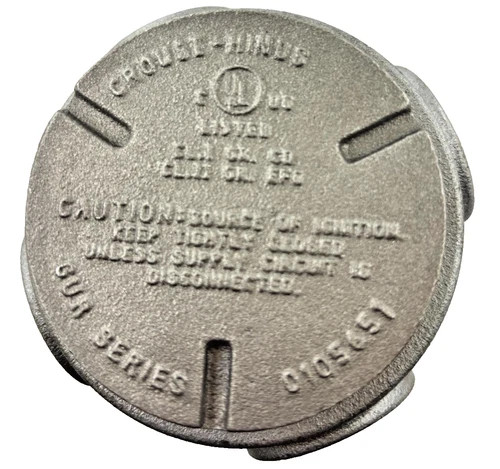Crouse-Hinds GUR2 3/4" Explosion-Proof Conduit Outlet Box with Cover and O-Ring Gasket — product image 5 of 5