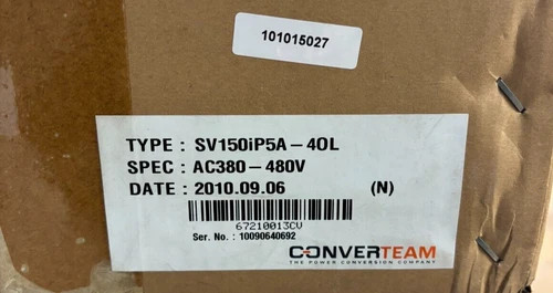 Converteam SV150iP5A-40L Variable Frequency Drive — product image 4 of 5