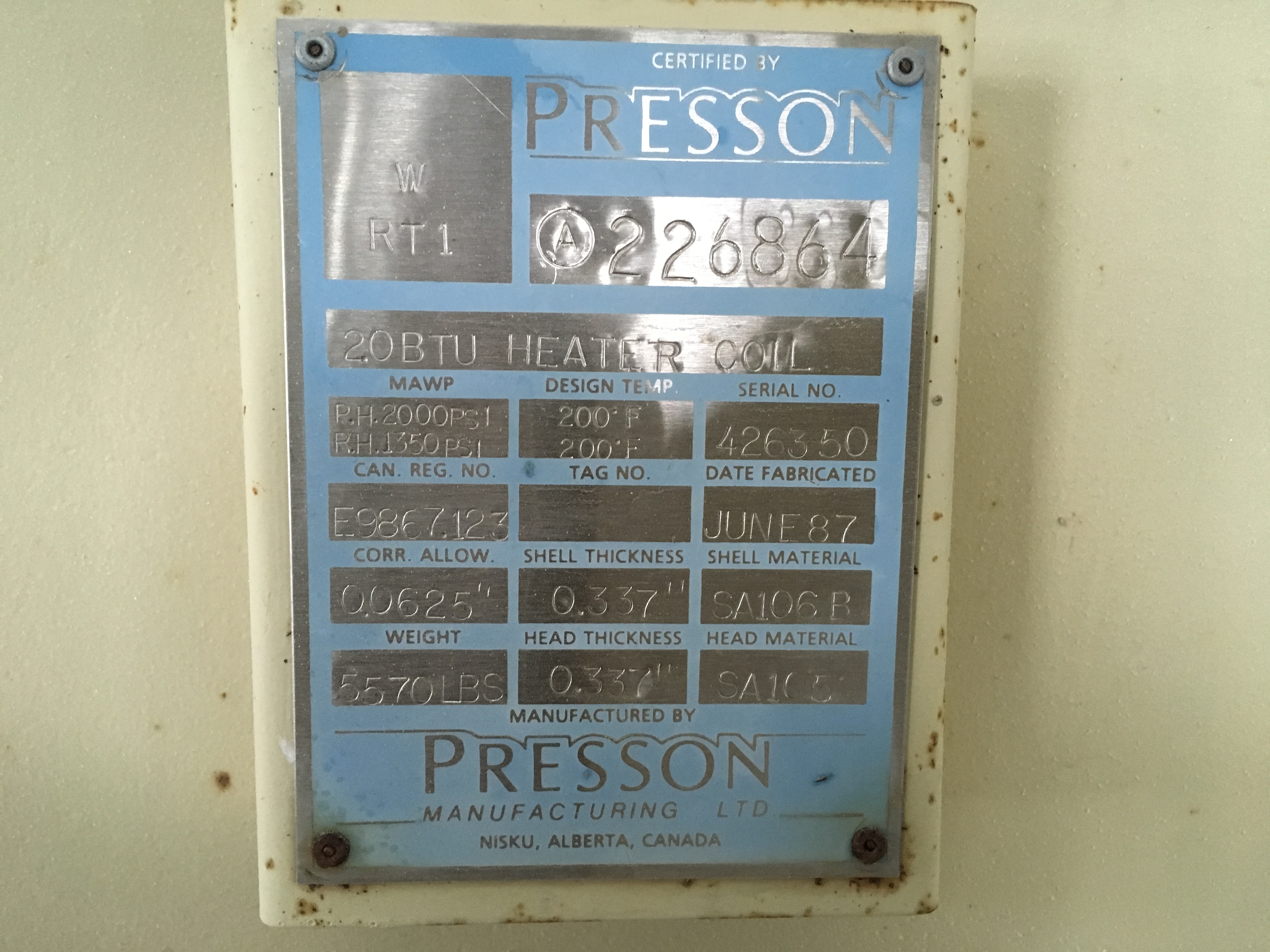 Presson 2.0 MMBTU Line Heater — product image 5 of 7