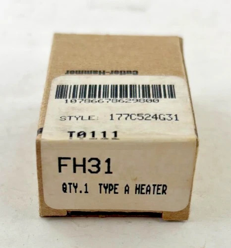 Eaton FH31 Type A Overload Heater Element 177C524G31