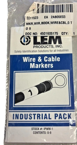 LEM Products IPWM-1 Industrial Pack Wire & Cable Markers