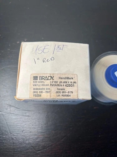 Brady HandiMark Vinyl Label Tape - 42027 Green and 42031 Red, 1" x 30' — product image 3 of 9