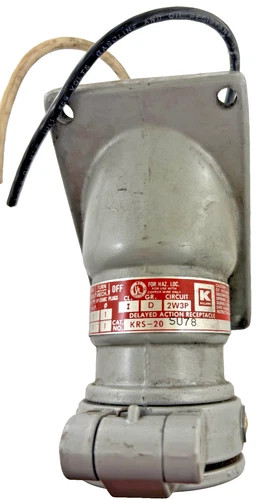 Hubbell Killark KRS-20 SU78 Pin and Sleeve Receptacle, 20A 115/230V