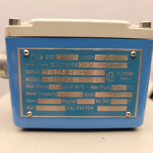 ABB 10DS3111ADE18P1C2DA21321 6-Inch Electromagnetic Flowtube — product image 3 of 9