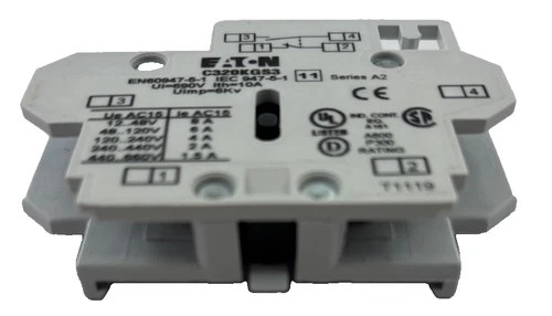 Eaton Freedom Series Side-Mounted Auxiliary Contact C320KGS3 Ser A2, 1NO-1NC — product image 5 of 6