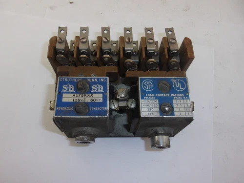 Struthers-Dunn A175KXX78 Reversing Contactor 115V 60Hz