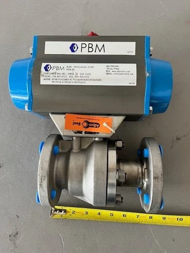 PBM 1.5 Inch ANSI 150 Flanged Ball Valve ANH-G1L-K-F388 with Pneumatic Actuator PAVC-L453-S-0100