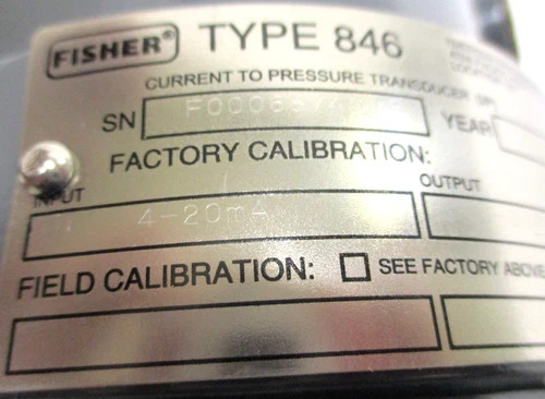 Fisher 846 Current to Pressure Transducer — product image 6 of 7