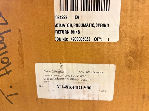 UniTorq M148K44DLS Pneumatic Spring Return Actuator — product image 5 of 5