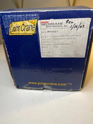John Crane Type 1 Single Cartridge Mechanical Seal, 2.000" Shaft, 316SS