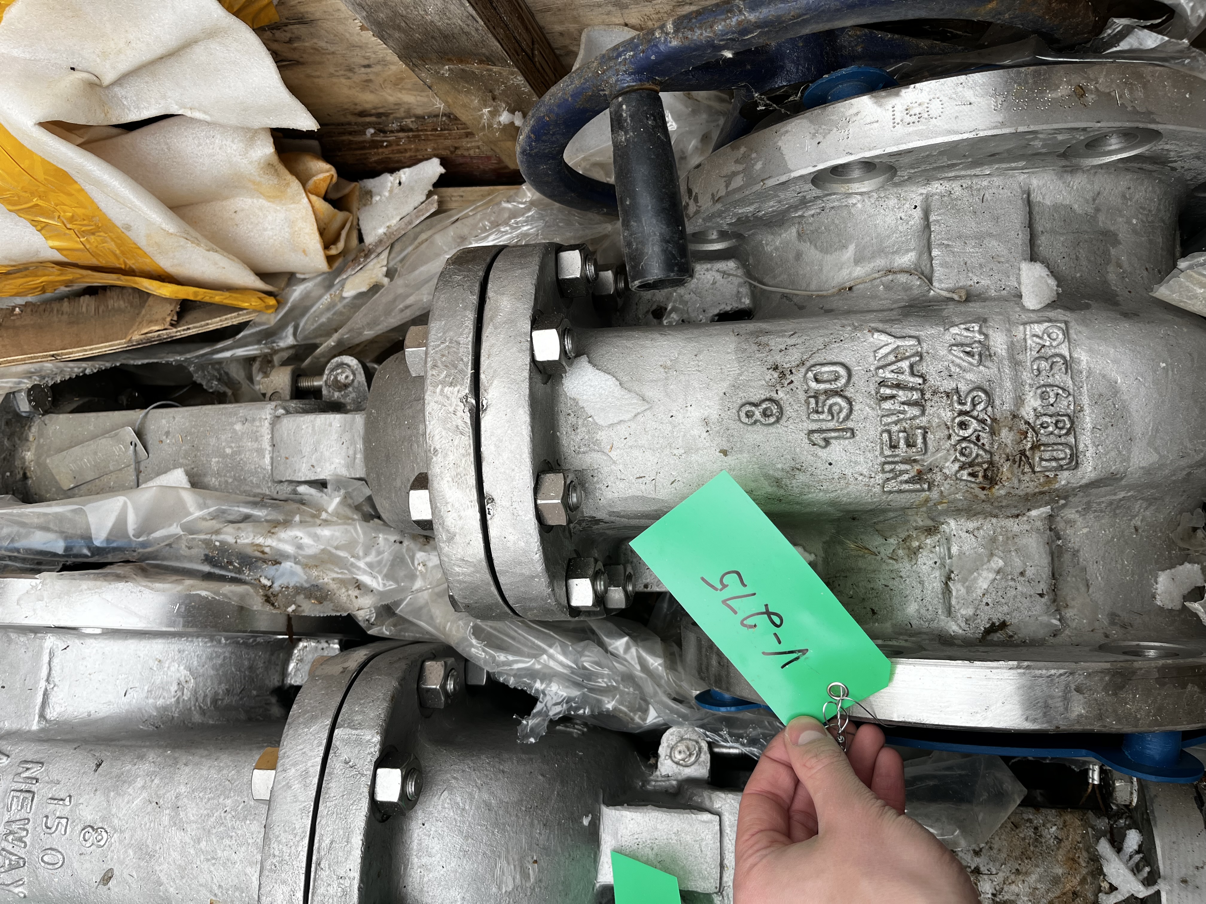 Neway 8-Inch Class 150 Duplex Stainless Steel Gate Valve with Gear Operator