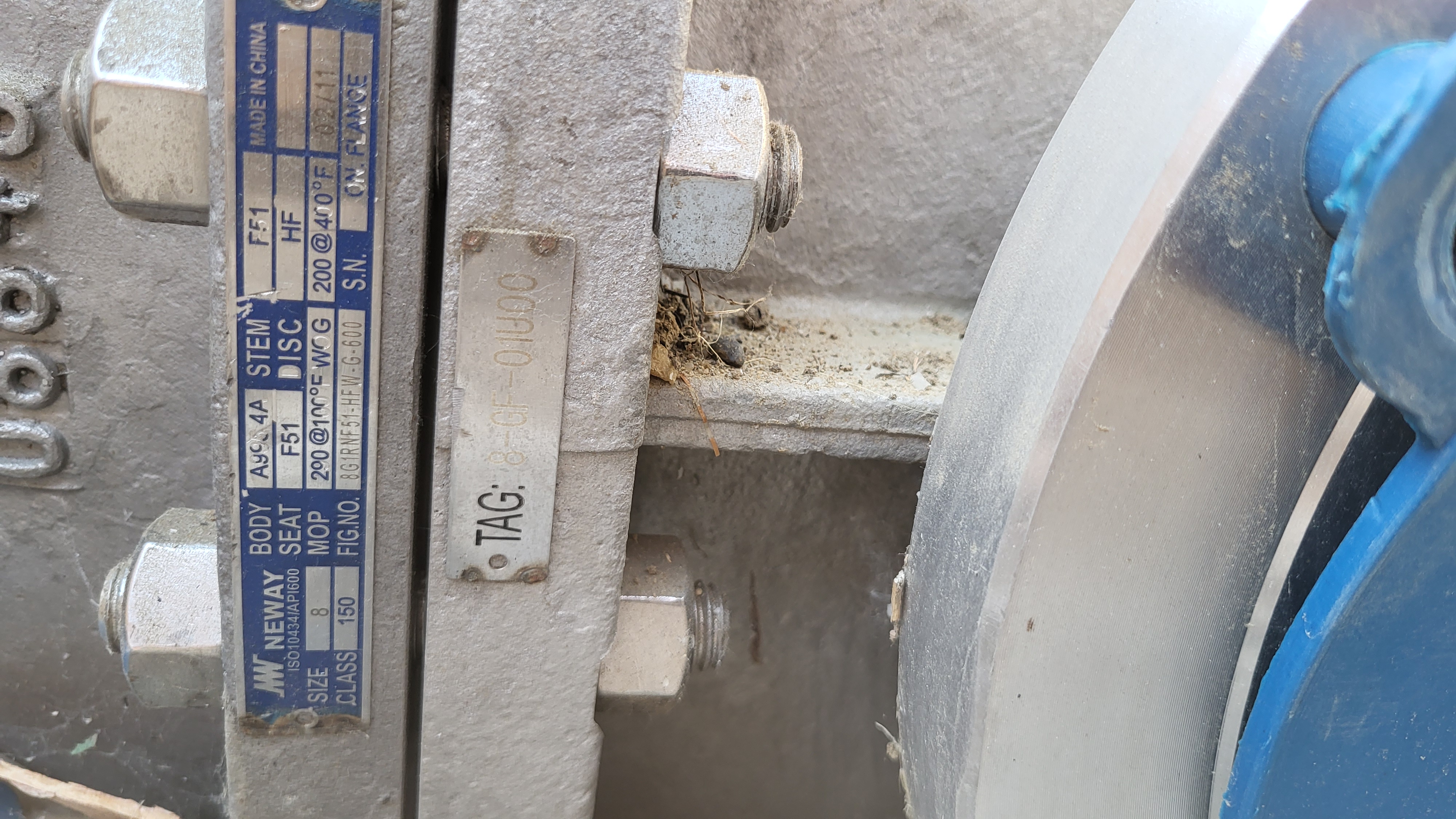 Neway 8-Inch Class 150 Gate Valve Fig. No. 8G1RNF51-HFW-G-600 — product image 3 of 5