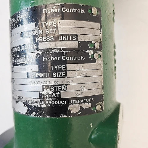 Fisher 2 1/2" ED CL-300 Control Valve CF8M with 667 Size 40 Pneumatic Actuator — product image 8 of 10