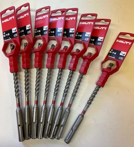 Hilti TE-CX 5/16 in. x 6 in. SDS Plus Masonry Drill Bit (Lot of 8)