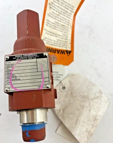 Farris Engineering 1890L3-M20 Pressure Relief Valve - 80 PSIG, 3/4" x 1"