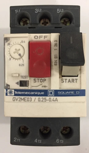 Telemecanique GV2ME03 Motor Protection Circuit Breaker 0.25-0.4A — primary product image