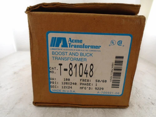 Acme Electric T-81048 Buck-Boost Transformer 100 VA