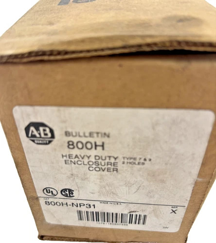 Allen Bradley 800H-NP31 Heavy Duty Enclosure Cover, Types 7 & 9, 2 Holes — primary product image