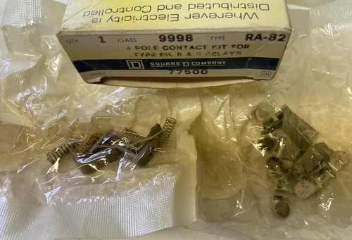 Square D 9998 RA-82 4-Pole Contact Kit for Type BH, B & R Relays (Lot of 2) — primary product image