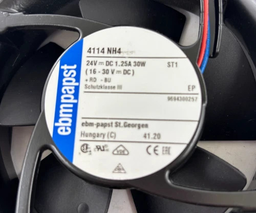 ebm-papst 4114 NH4 Axial DC Cooling Fan 24V 1.25A 30W — product image 2 of 4