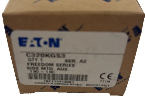 Eaton Freedom Series Side-Mounted Auxiliary Contact C320KGS3 Ser A2, 1NO-1NC — primary product image