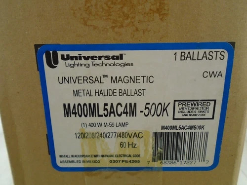 Universal Magnetic Metal Halide Ballast M400ML5AC4M-500K — primary product image