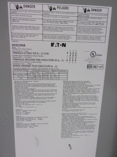 Eaton DG322NGB 60A General Duty Safety Switch — product image 6 of 8