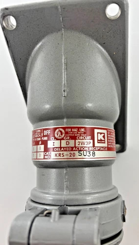Killark KRS-20SU38 Pin & Sleeve Receptacle 20A 115/230VAC — product image 3 of 6