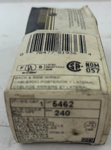 Leviton 5462 Brown Duplex Straight Blade Receptacle — product image 6 of 6