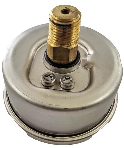 Noshok 25-500 Liquid Filled Pressure Gauge, 0-200 PSI, 2.5" Dial, 1/4" NPT Bottom Connection — product image 4 of 5