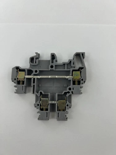 Entrelec 011527122 Rail Mount Terminal Block, 4 Positions, 12 AWG