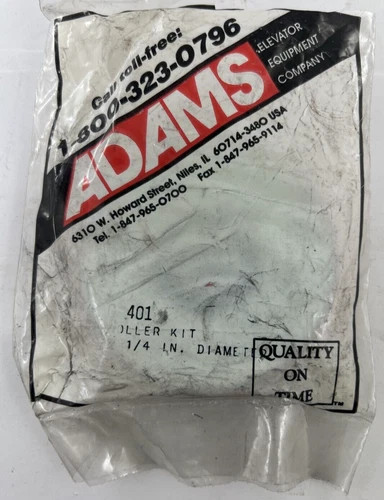 Adams Elevator G401 Roller Kit 1/4 In. Diameter