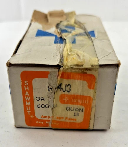 Gould Shawmut Amp-Trap A4J3 Class J Fast-Acting Fuse, 3A, 600V AC (Box of 7)