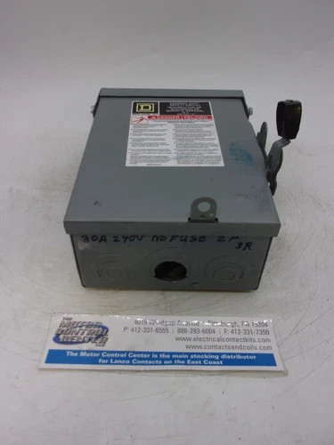 Square D DU221RB General Duty Safety Switch 30A 2P 240V Non-Fusible NEMA 3R — product image 5 of 8