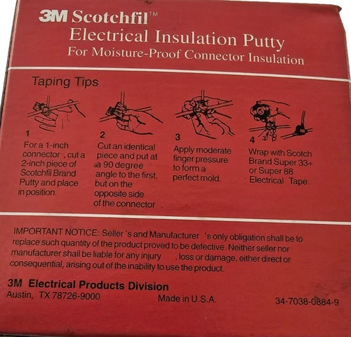 3M Scotchfil Electrical Insulation Putty 1-1/2 in x 60 in x 0.125 in — product image 5 of 5